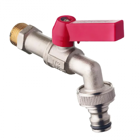 Кран для поливу KR-259-1/2"/з конектором для швидкого підключення (KR3128) Кран для поливу KR-259-1/2"/з конектором для швидкого підключення (KR3128)